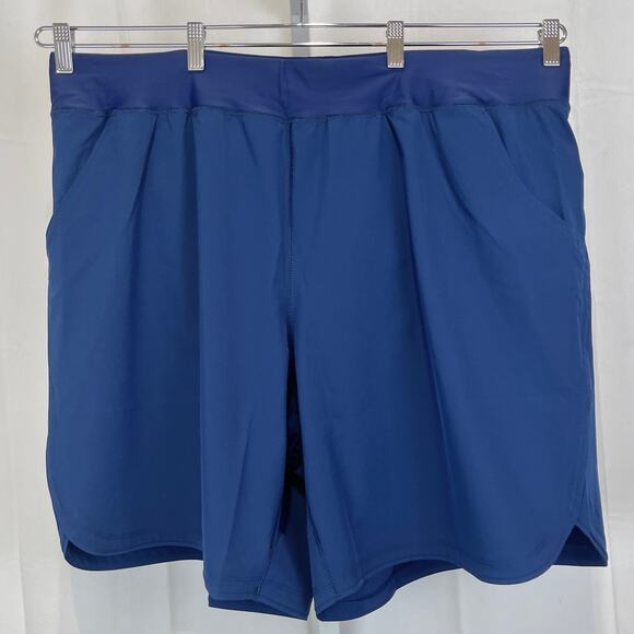 NWOT LANDS' END Swim Board Shorts w Panty 516267 Pockets Navy Blue Size 24W Plus - Picture 8 of 8